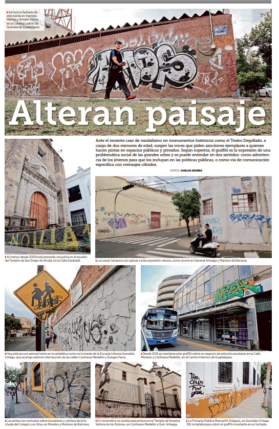 Alteran paisaje