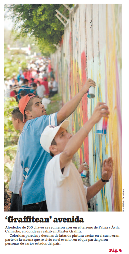 'Graffitean' avenida